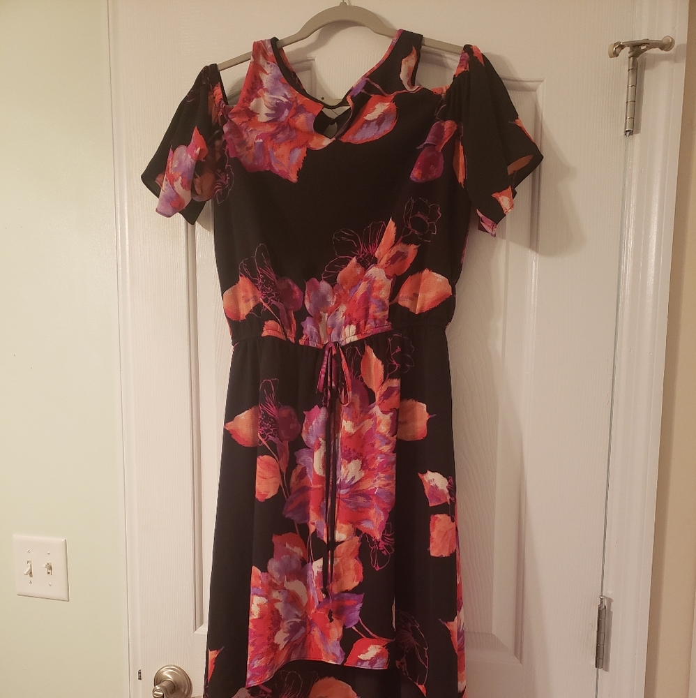 Women's Apt 9 Black and Floral Maxi Dress